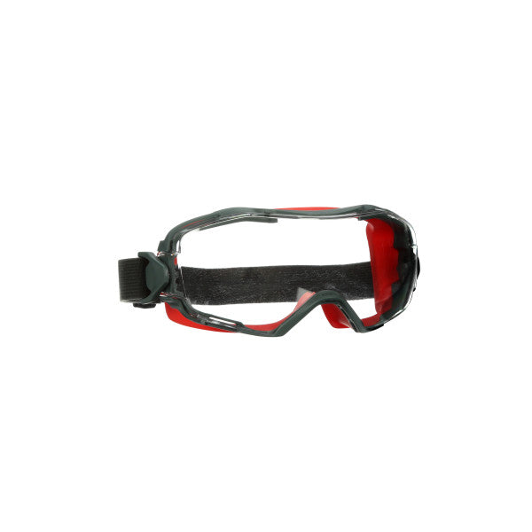 3M™ GoggleGear™ 6000 Wide-Vision Goggles, red sealing edge, Scotchgard™ anti-fog and anti-scratch coating (K&amp;N), clear lens, GG6001SGAF-RED-EU, 10/box