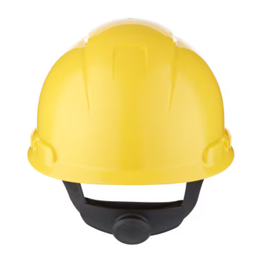 3M™ Safety Helmet, ratchet adjustment, ventilation, plastic sweatband, yellow, H700N-GU
