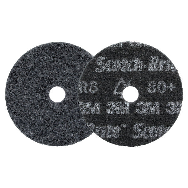 Scotch-Brite™ Precision Heavy Duty Surface Conditioning Disc, HD-DH, Extra Coarse 80+, 102 mm x 16 mm, 100 ea/Case