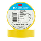 3M ™ TEMFLEX ™ Vinyl -Insolation Band 165 - Gelb - 19 mm x 25 m | Rabattpalette A 5500 Stücke