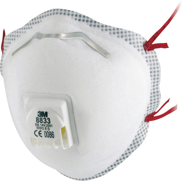 3M™ Stofmasker, FFP3, met ventiel, 8833