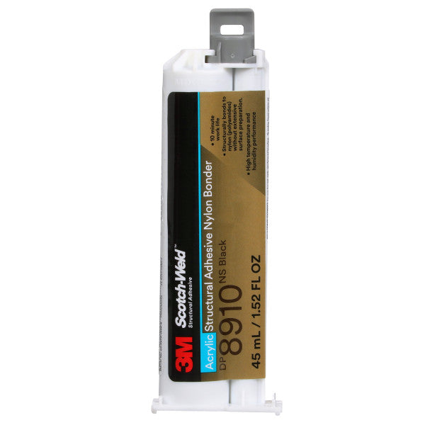 3M™ Scotch-Weld™ DP8910NS Acrylic Adhesive, Black, 45 ml Duo-Pak