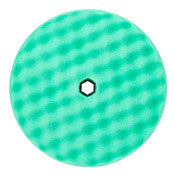 3M ™ Perfect -it ™ Foam Compound Pads - Schnelles Kupplungssystem - Grün - Profiled - 216 mm - 50874 | 1 externe Schachtel 6 Stück