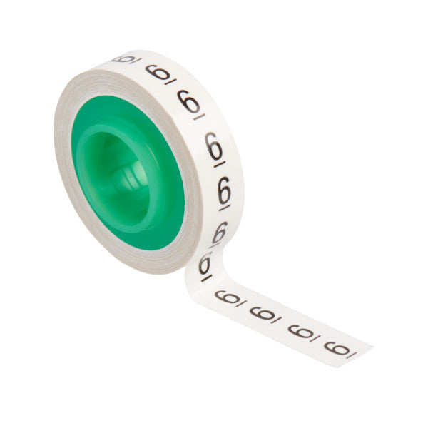 3M™ ScotchCode™ SDR-6 Kabelmarkering Navulrollen, Nummer "6", 10x Retailverpakking