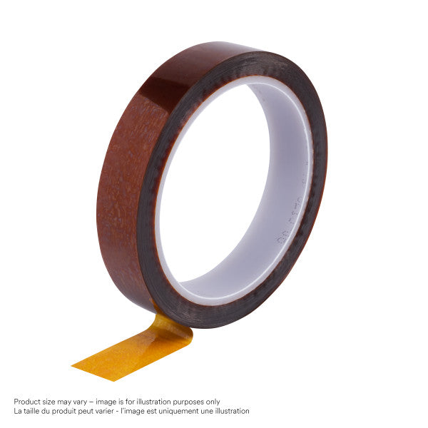 3M™ ET 1205 Polyimide Film, MC26, Amber, 9 mm x 33 m x 0.08 mm