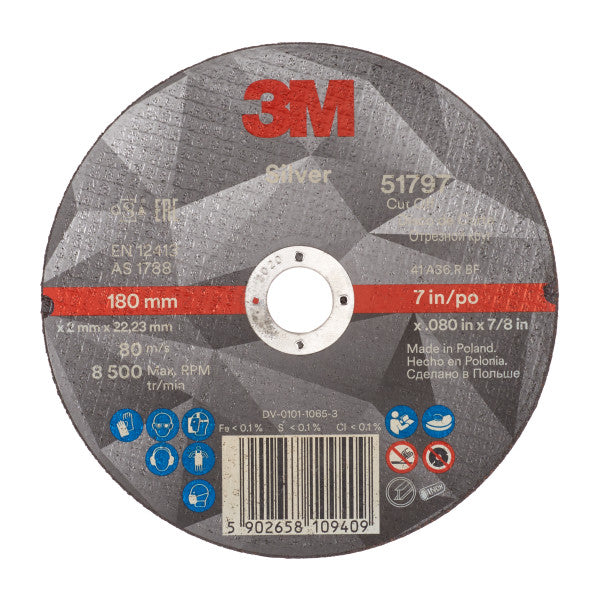 3M™ Silver Trennscheibe, T41, 180 mm x 2 mm x 22,23 mm