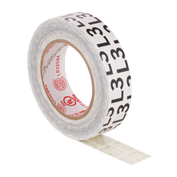 3M ™ TEMFLEX ™ 1700 Vinyl -Elektro -Isolationsband - Grau - 15 mm x 10 m - 0,17 mm - Schwarz gedruckt "L3" | 1 Übertreibung von 100 Stück