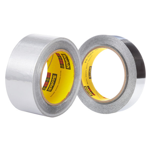 3M™ Hoge Temperatuur Aluminium Tape 433, Zilver, 50 mm x 55 m, 0.09 mm