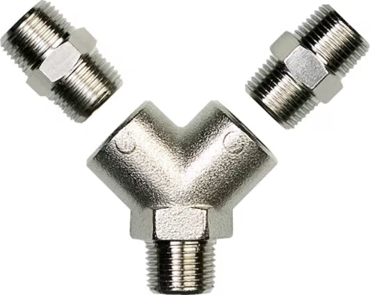 3M™ Connector, 2 outlets, 3/8" BSP female, incl. male adapter
