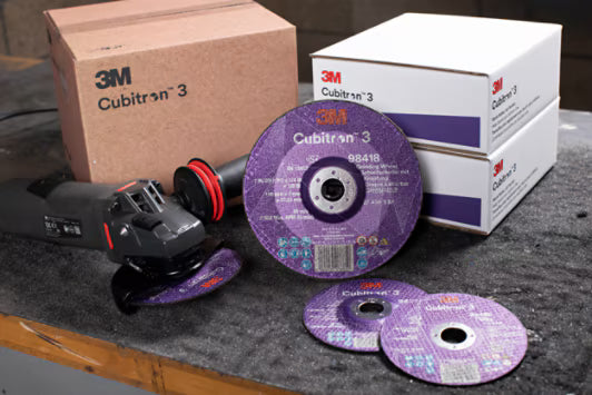 3M™ Cubitron™ 3 Cut & Grind-schijf, 93498, 36+, T27, 125 mm x 3,2 mm x 22,23 mm, EN, 10/verpakking, 20 stuks/doos