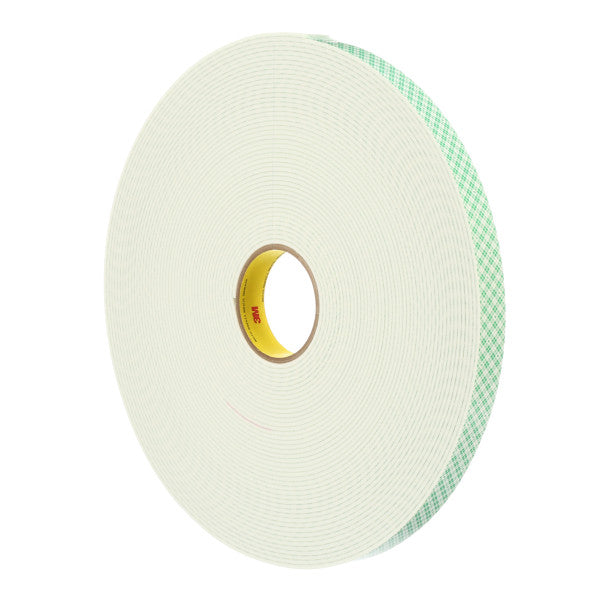 3M™ Doppelseitiges Urethanschaumklebeband 4008, Cremeweiß, 19 mm x 33 m, 3,2 mm