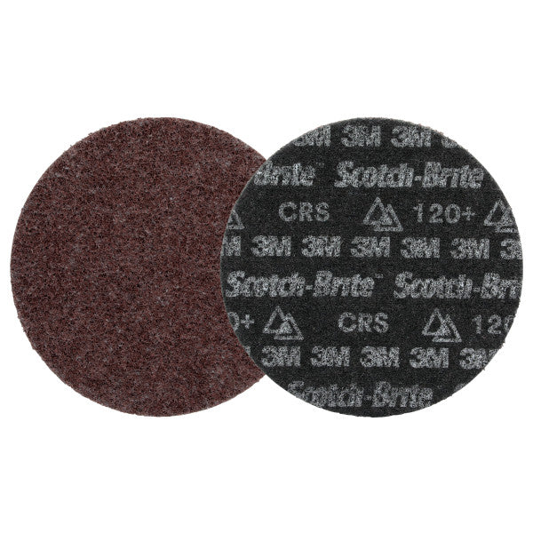 Scotch-Brite™ Precision Heavy Duty Surface Conditioning-schijf, HD-DH, Coarse 120+, 127 mm x NH, 50 ea/Case