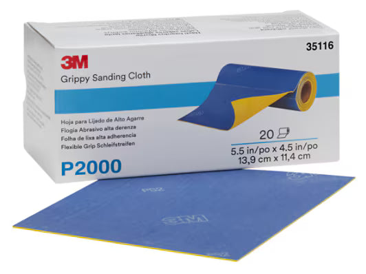 3M™ Flex Grip Handschuurvel, 139 mm x 114 mm, P2000, 35116