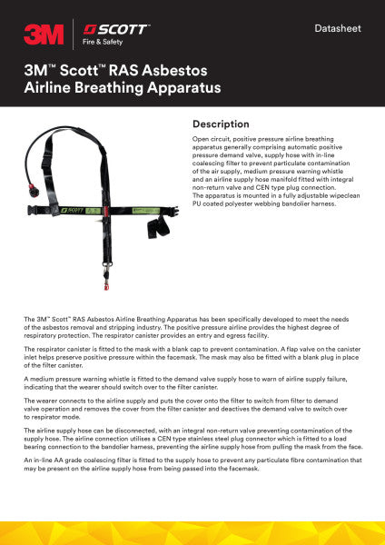 3M™ Asbestos Kit for Air-Powered Respirator System RAS-ASB-L, 1 per box