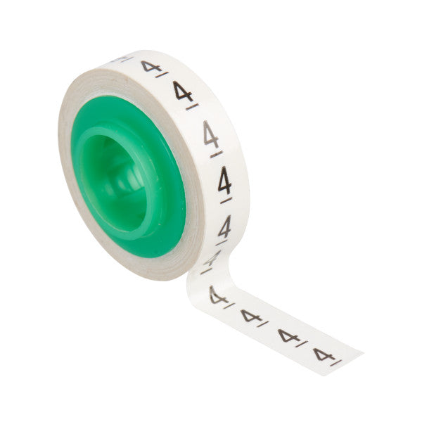 3M™ ScotchCode™ SDR-4 Cable Marking Refill Rolls, Number "4", 3-Pack Blister Packaging