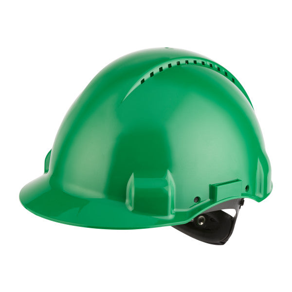 3M™ Veiligheidshelm, Uvicator, ratelverstelling, ventilatie, kunststof zweetband, groen, G3000NUV-GP