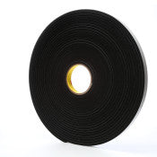 3M ™ Vinyl -Schaumband 4504 - Schwarz - 25 mm x 16,5 m | 1 Externe Box mit 9 Rollen