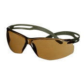 3M ™ SecureFit ™ 500 Sicherheitsbrille - Dunkelgrüner Rahmen - Scotchgard ™ -Kondensation und kratzresistente Beschichtung (K & N) - Braune Objektive - SF505SGAF -dgr -eu - 20/Box | Rabattpalette und 1600 Stücke