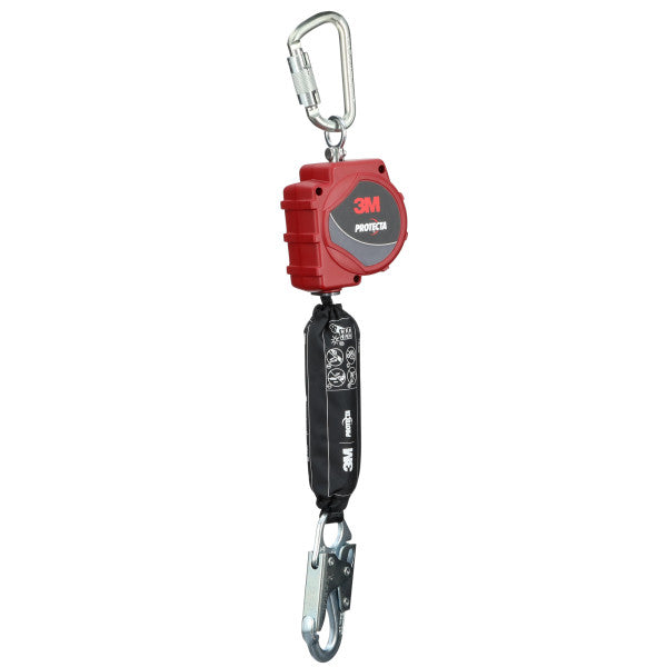 3M™ Protecta® Zelfintrekbare lijn, Webbing, karabijnhaak, snaphook, 11 ft, 3,4 m, 3100647
