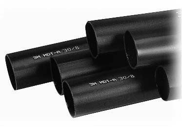 3M™ MDT-A-F Halfdikwandiger Warmtekrimkousbuis met Lijm, zelfdovend, Zwart, 27/7.5 mm, 1 m