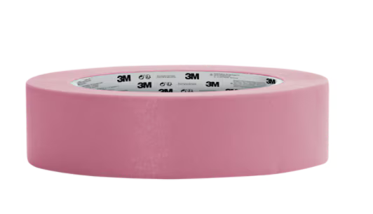 3M™ Professional Masking Tape 2072, extra sensitive, pink, 48 mm x 50 m, 1 roll/pack