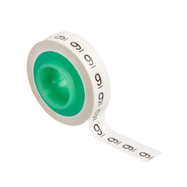 3M™ ScotchCode™ SDR-9 Cable Marking Refill Rolls, Number "9", 10x Retail Packaging