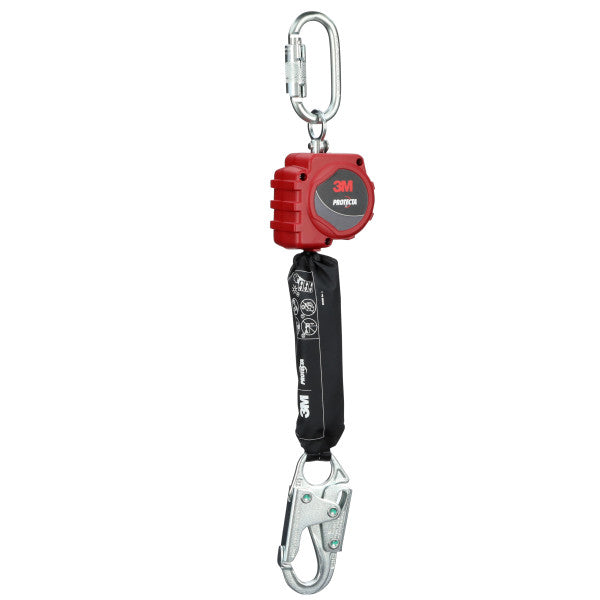 3M™ Protecta® Zelfintrekbare lijn, Webbing, Tri-Lok karabijnhaak, snaphook, 6 ft, 1,8 m, 3100640