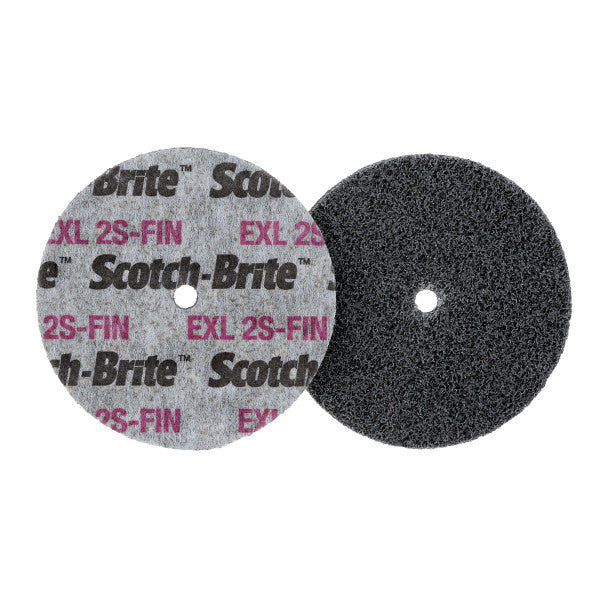 Scotch-Brite™ EXL Unitized Wiel XL-UW, 76 mm x 6.35 mm x 9.53 mm, 2S Fine