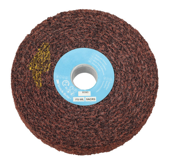 Scotch-Brite™ Finishing Wiel FS-WL, blauw, 150 mm x 51 mm x 25,4 mm, 2S CRS