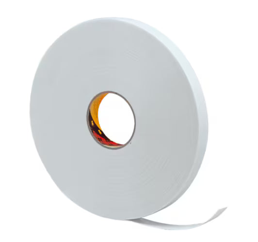 3M™ Dubbelzijdige Schuimtape 9528, Wit, 12 mm x 66 m, 0.8 mm