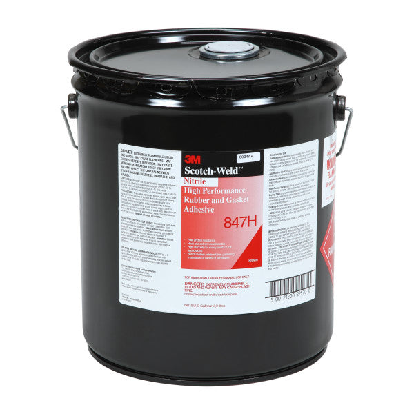 3M™ Hoogwaardige Nitrillijm voor Rubber en Pakkingen 847, Bruin, 20 L