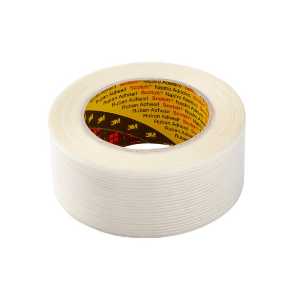 Scotch® General Purpose Fiber Reinforced Tape 8956, White, 50 mm x 50 m, 0.12 mm
