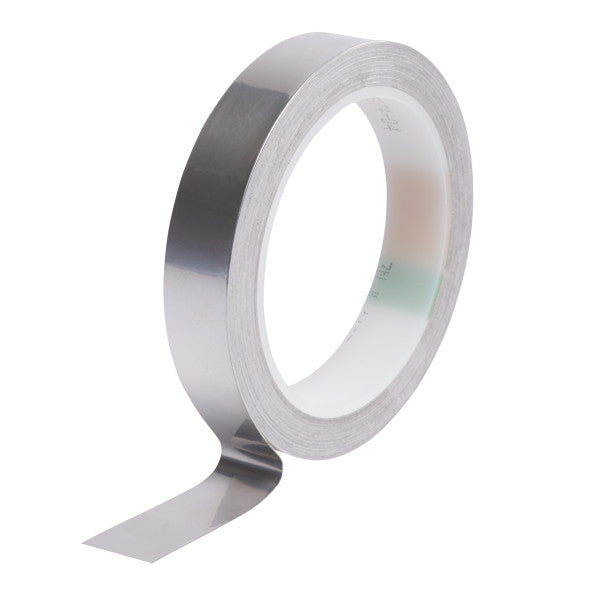 3M™ ET 1183 Koperfolie, glad, ingeblikt, met geleidende lijm, Blik, 25 mm x 16,5 m x 0,07 mm