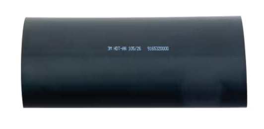 3M™ HDT-AN Heavy-Wall Heat Shrink Tubing with Adhesive, Black, 105/26 mm, 1 m