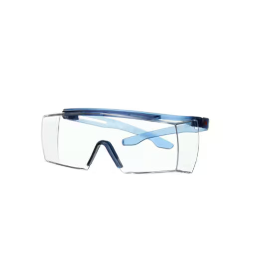 3M™ SecureFit™ 3700 Overzetbril, blauwe veren, antikras+ (K), transparante lens, SF3701ASP-BLU-EU, 20/doos