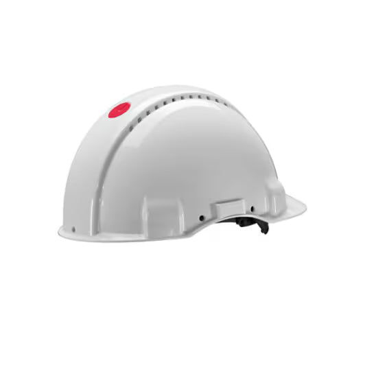 3M™ Safety Helmet, Uvicator, Pinlock, Ventilation, Leather Sweatband, White, G3000DUV-VI