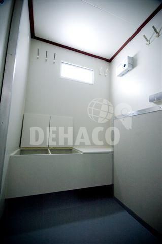 Dehaco D400 3-stage decontamination vehicle, standard tandem axle chassis in RAL color of your choice.