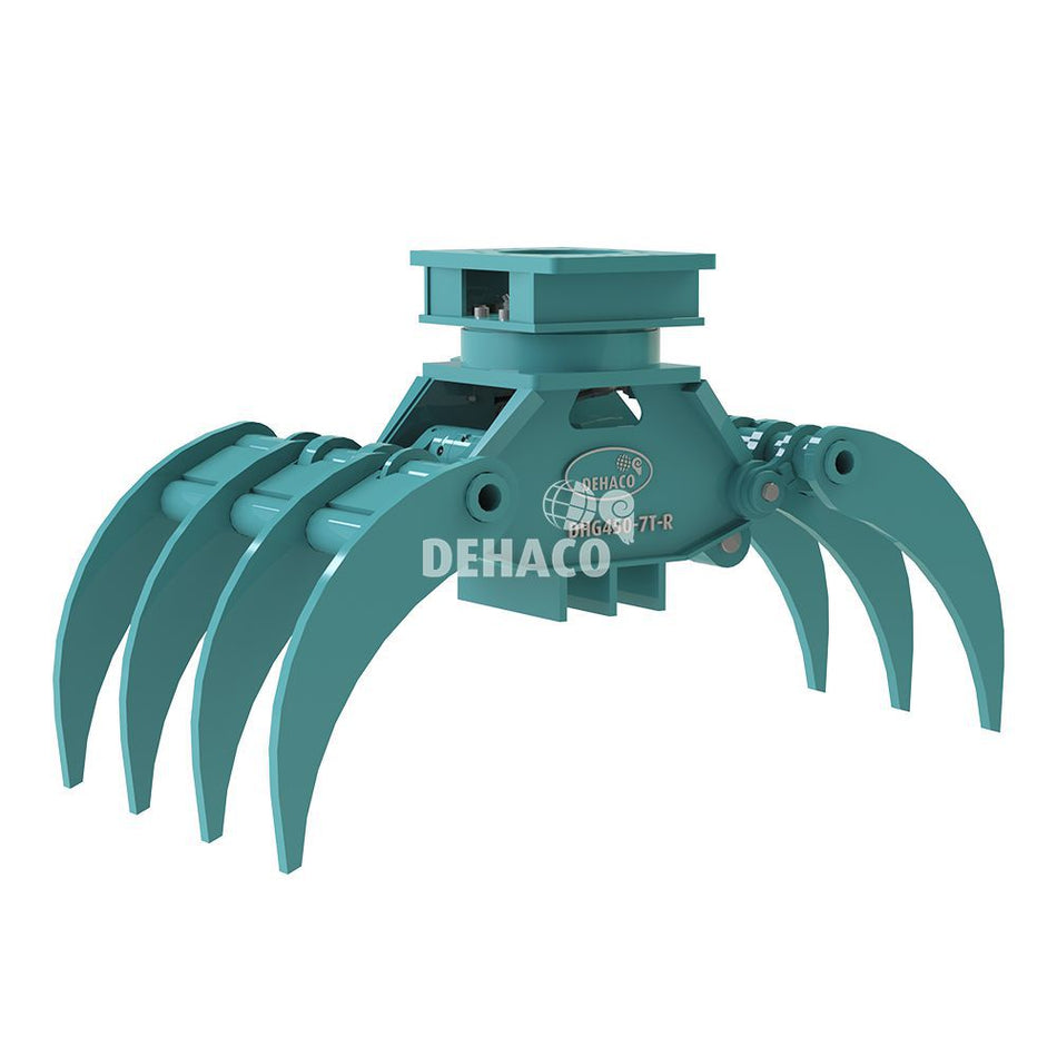 DHG450-7T-R Hydraulische houtgrijper 7-tands met rotatie 5 - 8 ton