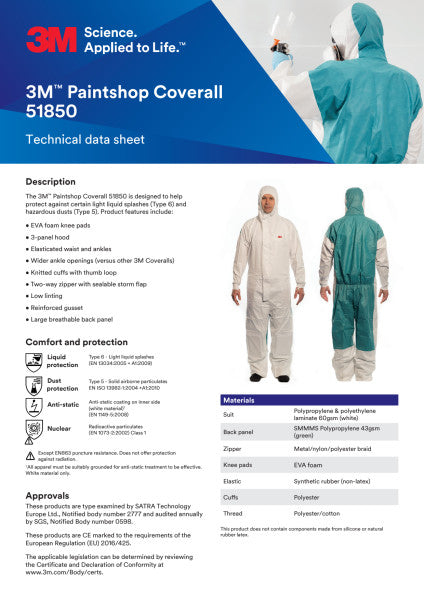 3M™ Spray Overall 51850, M