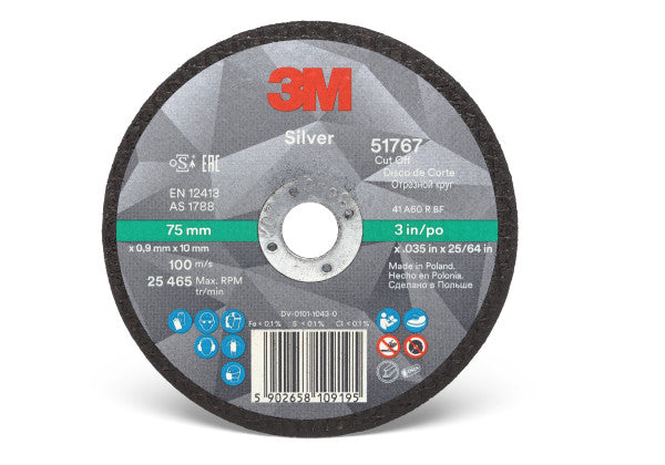 3M™ Silver Trennscheibe, T41, 75 mm x 0,9 mm x 10 mm