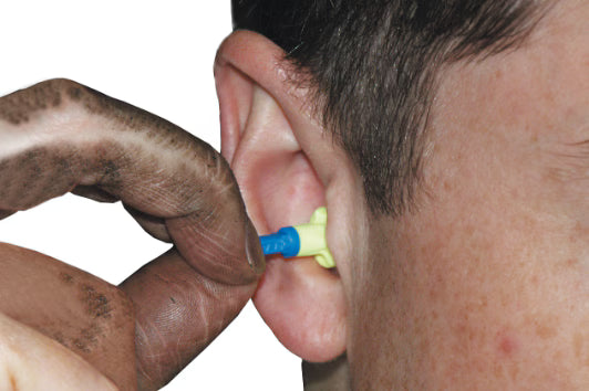 3M™ EAR™ Express™ Earplugs, with cord, 100 pairs/box, EX-01-001