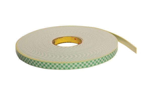 3M™ Double-Sided Urethane Foam Tape 4026, White, 19 mm x 33 m, 1.6 mm