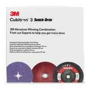 3M ™ Schleif- und Reinigungsset - einschließlich 115 mm 982CX und XO -RD -Scheibe - mit 1 Rippen -Stützscheibe für eine Faserscheibe - Probe | 1 Externe Box mit 10 Anzug