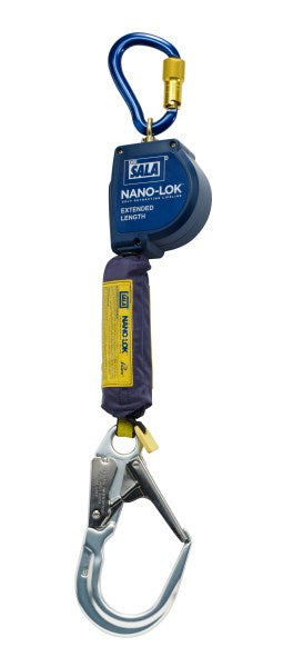 3M™ DBI-SALA® Nano-Lok™ XL (Extended Length) Self-Retracting Lanyard, Single Line, Web 2.8 m, 3101620