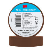 3M ™ TEMFLEX ™ Vinyl -Insolation Band 165 - Braun - 19 mm x 20 m | 1 Stück