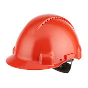 3M ™ Sicherheitshelm - Uvicator - Ratschenanpassung - Belüftung - Kunststoff -Schweißband - Rot - G3000NUV -rd | 1 Stück