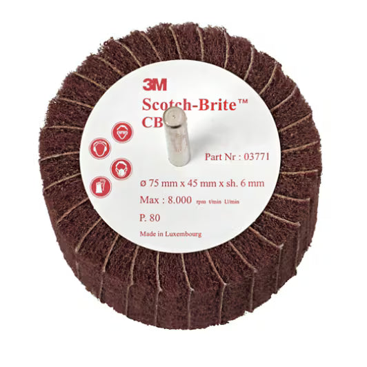 Scotch-Brite™ Combi Lamellenborstel op shift CB-ZS, 100 mm x 45 mm x 6 mm, P120