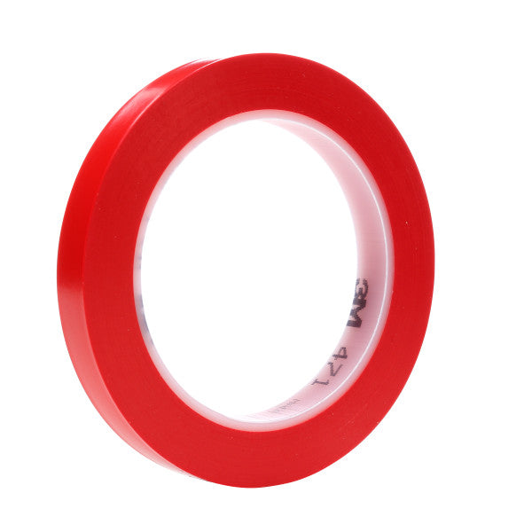 3M™ Vinyl Tape 471, Rood, 12.7 mm x 33 m, 0.14 mm