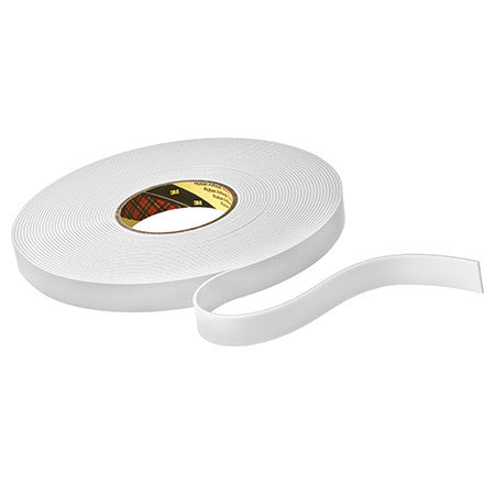 3M™ Double-sided Foam Tape 9515W, White, 19 mm x 33 m, 1.5 mm