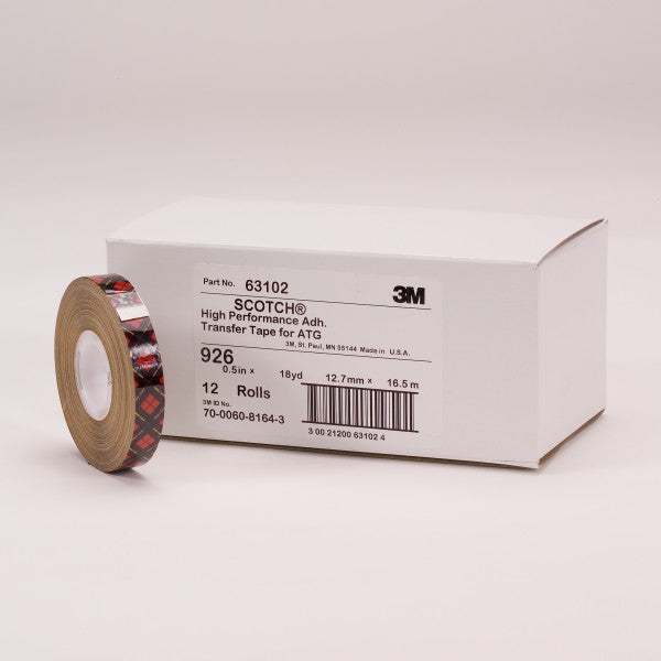 Scotch® ATG Transfer Tape 926, Transparent, 6 mm x 33 m, 0.13 mm